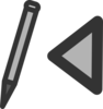 Pen With Triangle Clip Art